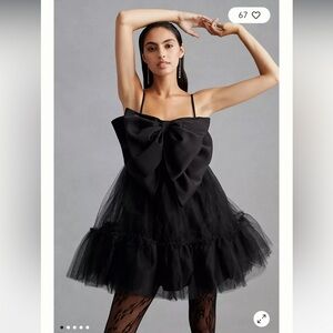 Hutch Take A Bow Tulle Mini Dress